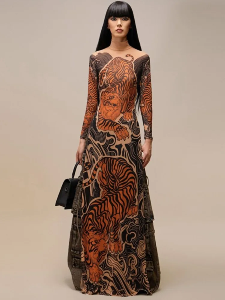 Sexy Womens Slim Fit Long Dress Cover-Ups Sheer Mesh Long Sleeve Floral Print Beach Maxi Dress Side Split Bikini Cover-Ups
Sexy Womens Slim Fit Long Dress Cover-Ups Sheer Mesh Long Sleeve Floral Print Beach Maxi Dress Side Split Bikini Cover-Ups