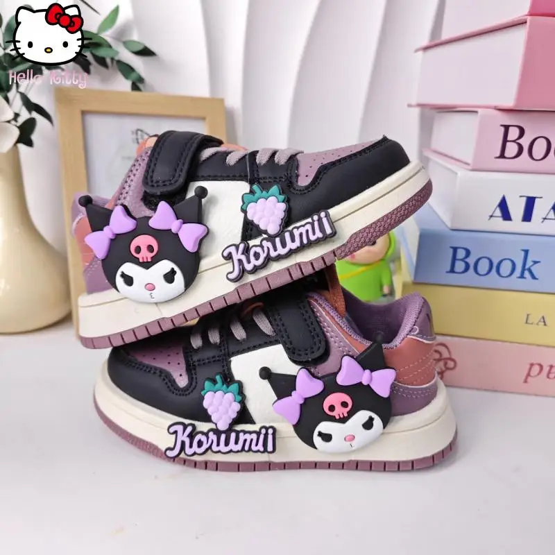 Kuromi Girls' Kawaii Sports Shoes Sanrio Spring and Autumn New Cartoon Anie Casual Board Shoes kids Lightweight Soft soled Shoes
Kuromi Girls' Kawaii Sports Shoes Sanrio Spring and Autumn New Cartoon Anie Casual Board Shoes kids Lightweight Soft soled Shoes