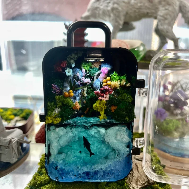 Model Max Tropical Rainforest Handmade Luggage Miniature Landscape Decoration Ornament Lighting Diffuser Box Creative Gift
Model Max Tropical Rainforest Handmade Luggage Miniature Landscape Decoration Ornament Lighting Diffuser Box Creative Gift
