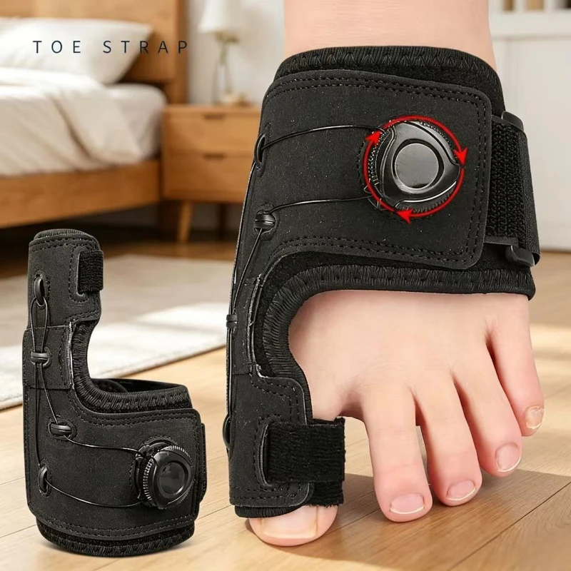 Adjustable Bunion Corrector with Knob Mechanism Big Toe Straightener Support Strap for Hallux Valgus Correction & Pain Relief
Adjustable Bunion Corrector with Knob Mechanism Big Toe Straightener Support Strap for Hallux Valgus Correction & Pain Relief