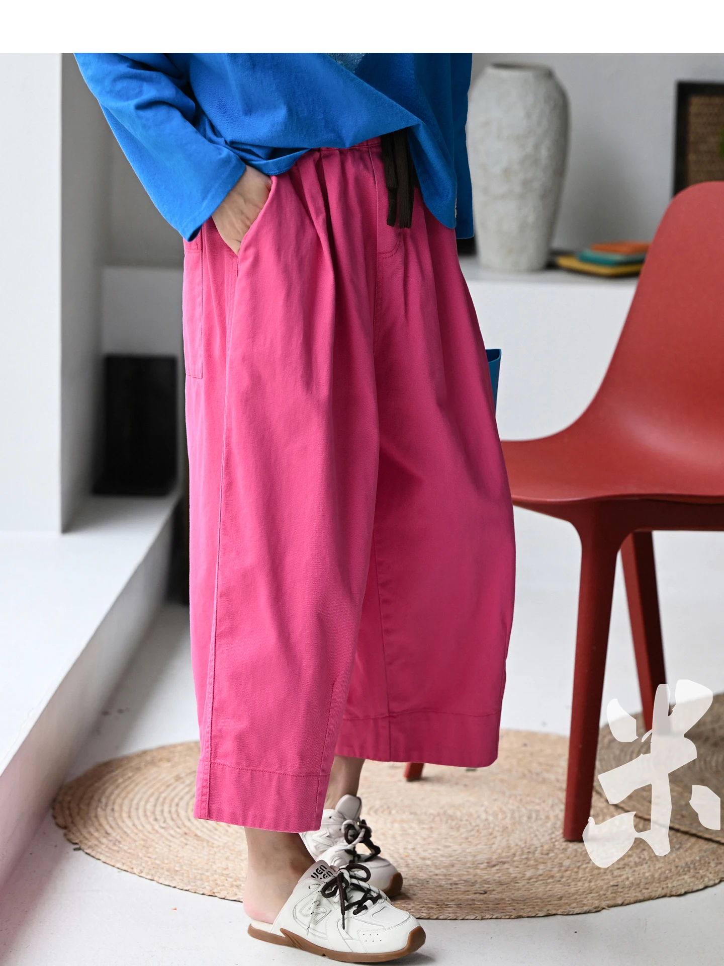 Casual Wide Leg Cotton Pants Women's Spring Milan Declaration Eighteen Pants Elastic Waist Loose Fit Warmth Pure Cotton
Casual Wide Leg Cotton Pants Women's Spring Milan Declaration Eighteen Pants Elastic Waist Loose Fit Warmth Pure Cotton