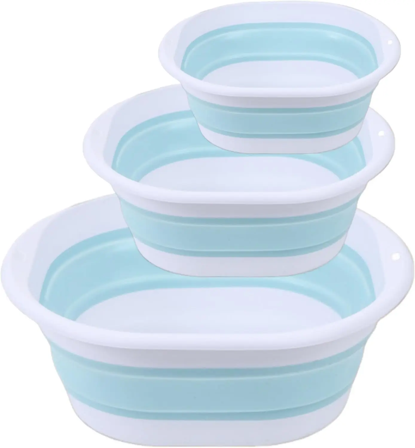 3-Piece Folding Washbasin Set, Foldable Sink for Camping, Apartment, Dishwashing, Blue
3-Piece Folding Washbasin Set, Foldable Sink for Camping, Apartment, Dishwashing, Blue