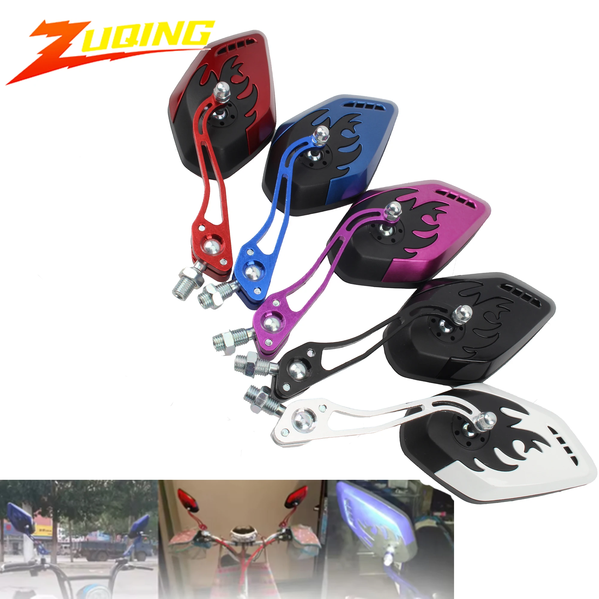 Universal Motorcycle Adjustable Rearview Mirror Motorbike Bike Handlebar Rear View Mirrors Scooter Modification Parts 8MM 10MM
Universal Motorcycle Adjustable Rearview Mirror Motorbike Bike Handlebar Rear View Mirrors Scooter Modification Parts 8MM 10MM