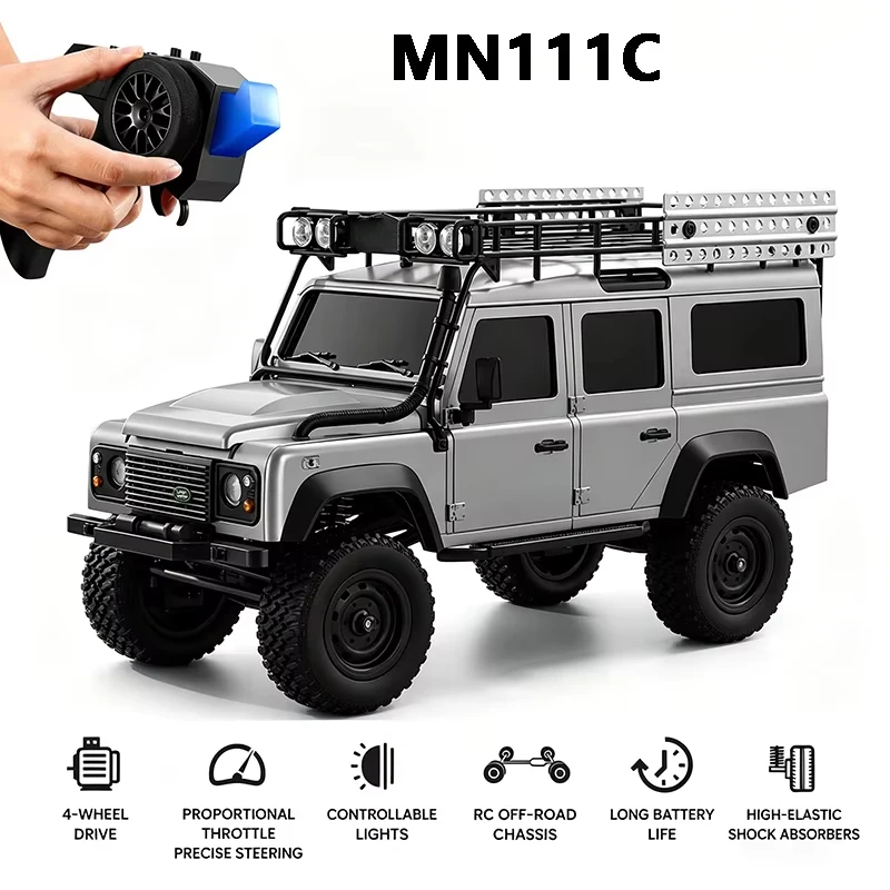 JIKEFUN 1/18 MN111C RC 4WD Car 2.4G Remote Control Simulation Truck Climbing Off-Road Vehicle Model Toy Gift - Brand New
JIKEFUN 1/18 MN111C RC 4WD Car 2.4G Remote Control Simulation Truck Climbing Off-Road Vehicle Model Toy Gift - Brand New
