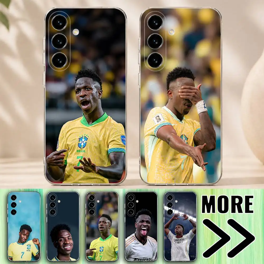 Brasil V-Vi-ni Jr Brazil Football Phone Case for Samsung Galaxy A12 13 A72 71 52 51 Note A32 31 30 22 21 20 S Transparent Bumper
Brasil V-Vi-ni Jr Brazil Football Phone Case for Samsung Galaxy A12 13 A72 71 52 51 Note A32 31 30 22 21 20 S Transparent Bumper