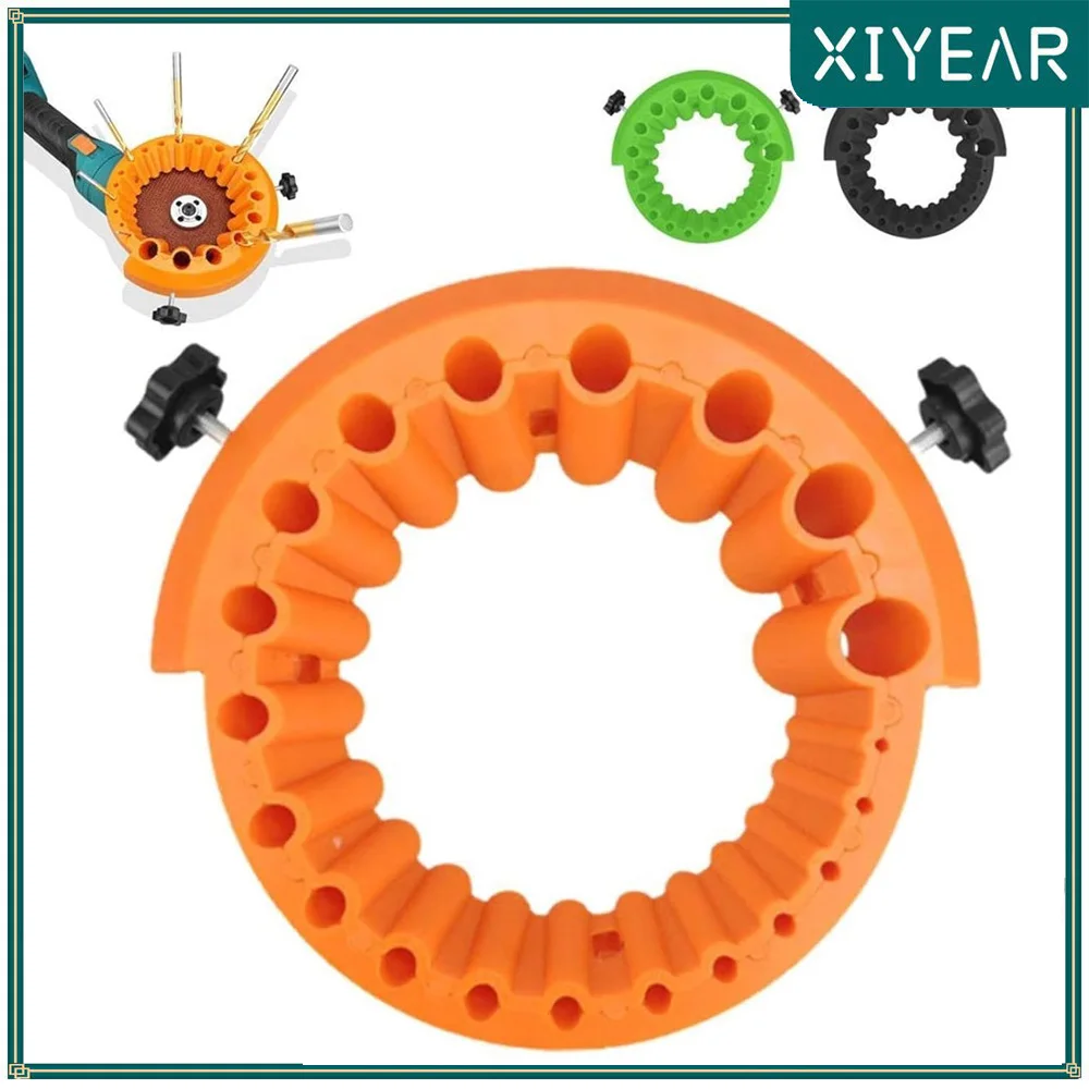 Угловая шлифовальная машина с защитой от зачистки, точилка для сверл 2-13 мм, 20 отверстий с металлическими резьбовыми вставками, подходит для шлифовальных машин 125
Угловая шлифовальная машина с защитой от зачистки, точилка для сверл 2-13 мм, 20 отверстий с металлическими резьбовыми вставками, подходит для шлифовальных машин 125