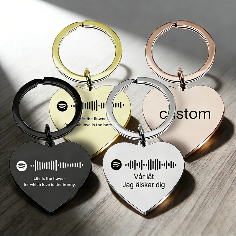 Custom Spotify Code Text I Love My Girlfriend Valentine’s Day Keychain Scannable Song Logo Personalized Stainless Steel Keyring
Custom Spotify Code Text I Love My Girlfriend Valentine’s Day Keychain Scannable Song Logo Personalized Stainless Steel Keyring