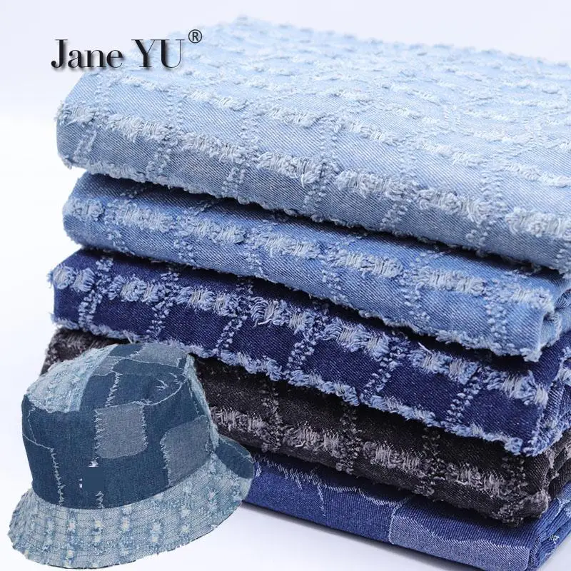JaneYU Water Ripple Punching Jacquard Plaid Denim Clothing Fabric Manual Diy Cloth
JaneYU Water Ripple Punching Jacquard Plaid Denim Clothing Fabric Manual Diy Cloth