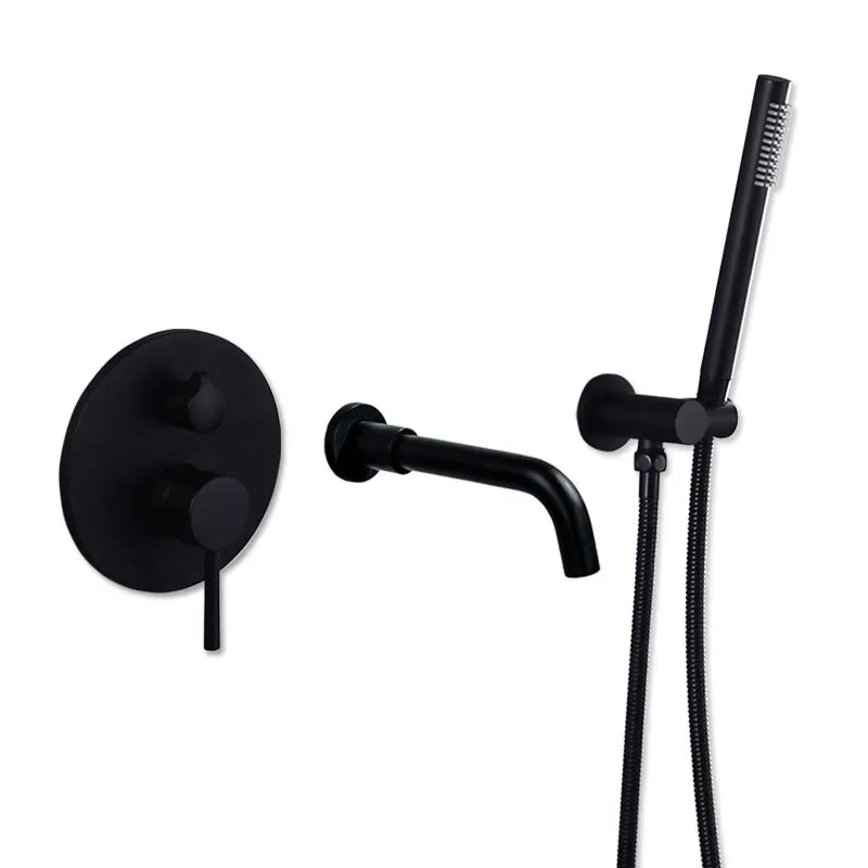 Bathtub Mixer Tap Set Shower Hot And Cold Brass Bathroom Faucet Diverter With Wall Mount Spout Handheld Hose
Bathtub Mixer Tap Set Shower Hot And Cold Brass Bathroom Faucet Diverter With Wall Mount Spout Handheld Hose