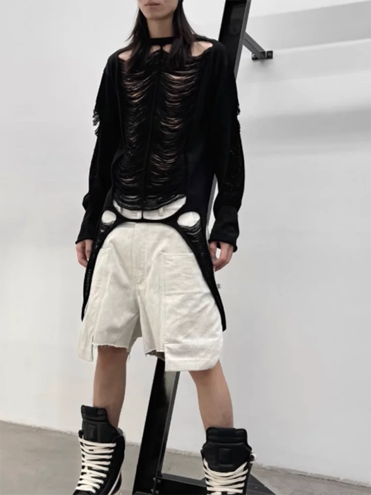 The 2025 new design sense see-through long-sleeved smock is a sexy, cut-out and irregular knitted top for women
The 2025 new design sense see-through long-sleeved smock is a sexy, cut-out and irregular knitted top for women