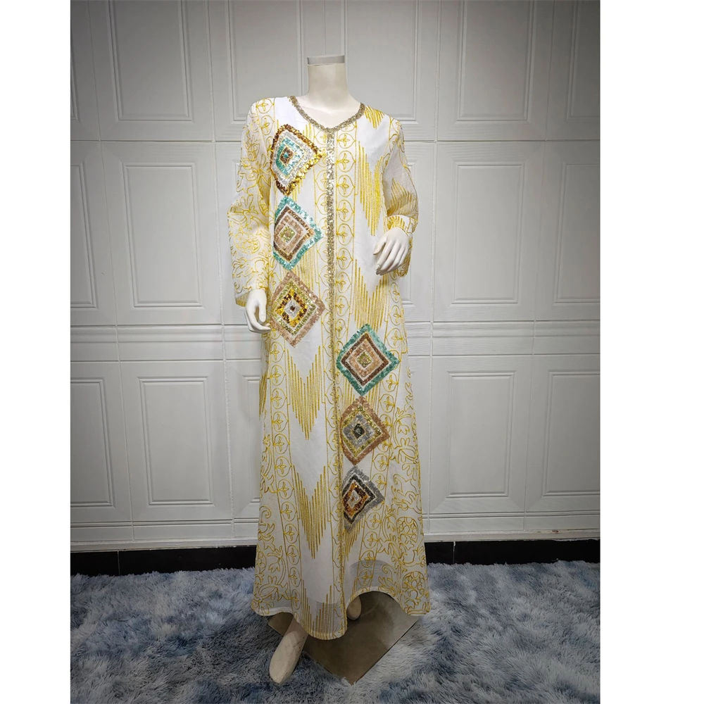 Eid Muslim Morocco Party Dress for Women Abaya Jalabiya Mesh Sequins Dresses Dubai Abayas Kaftan Islam Maxi Vestidos Arab Robe
Eid Muslim Morocco Party Dress for Women Abaya Jalabiya Mesh Sequins Dresses Dubai Abayas Kaftan Islam Maxi Vestidos Arab Robe