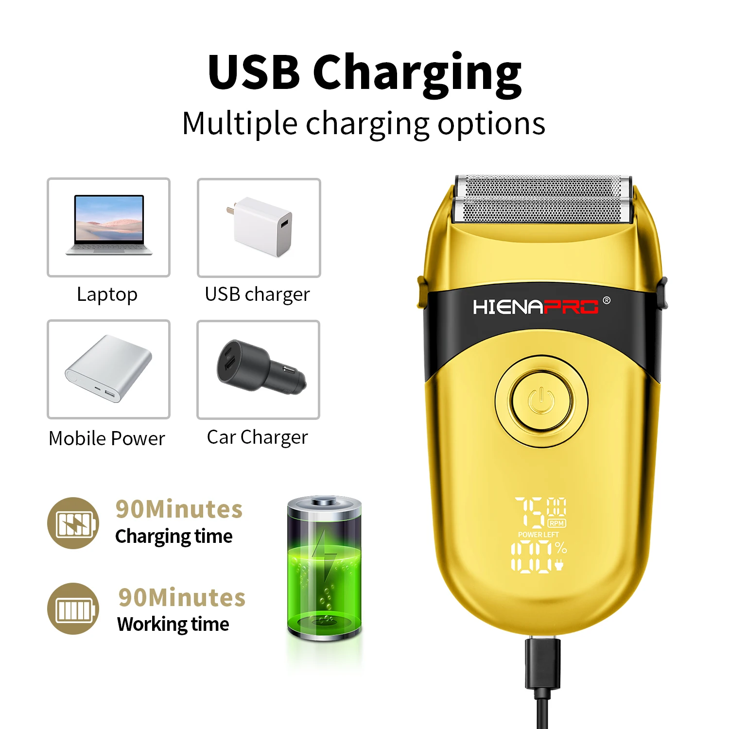 Shaver for Beard Trimming and Sideburns Ultra-Thin Blade with Safety Guard Digital Display Fast Charging Gold Finish For Men
Shaver for Beard Trimming and Sideburns Ultra-Thin Blade with Safety Guard Digital Display Fast Charging Gold Finish For Men