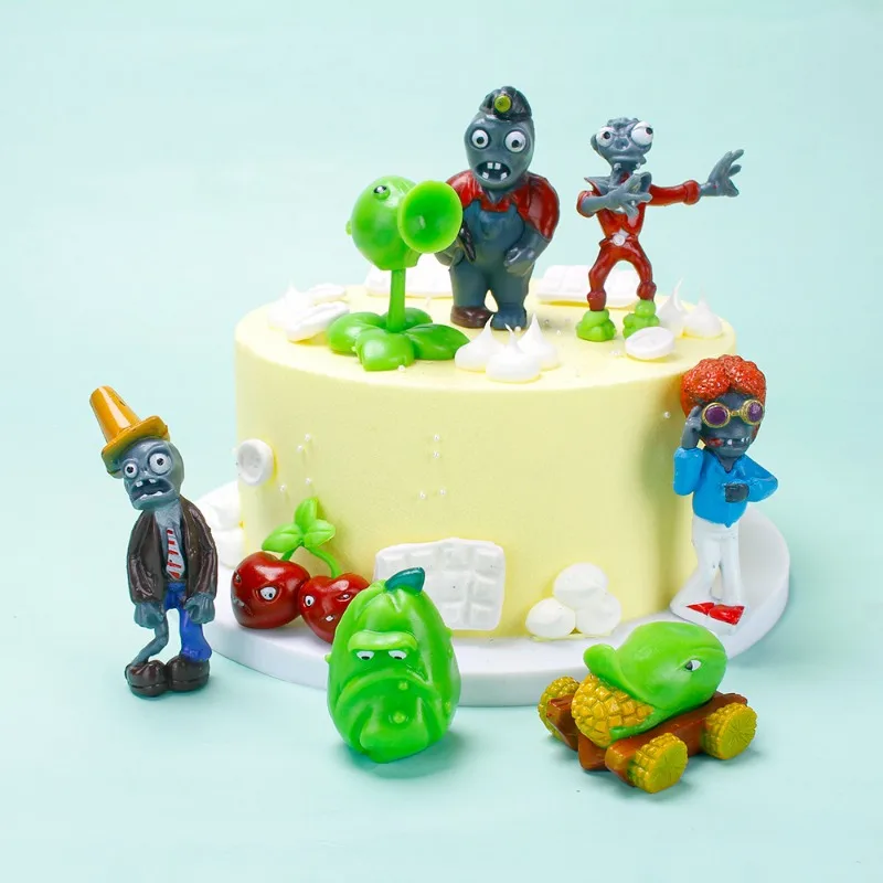 8Pcs Plants Vs. Zombies Simulation Model Cake Decorations Ornaments Pumpkin Zombie Peashooter Micro Landscape Ornaments Gifts
8Pcs Plants Vs. Zombies Simulation Model Cake Decorations Ornaments Pumpkin Zombie Peashooter Micro Landscape Ornaments Gifts