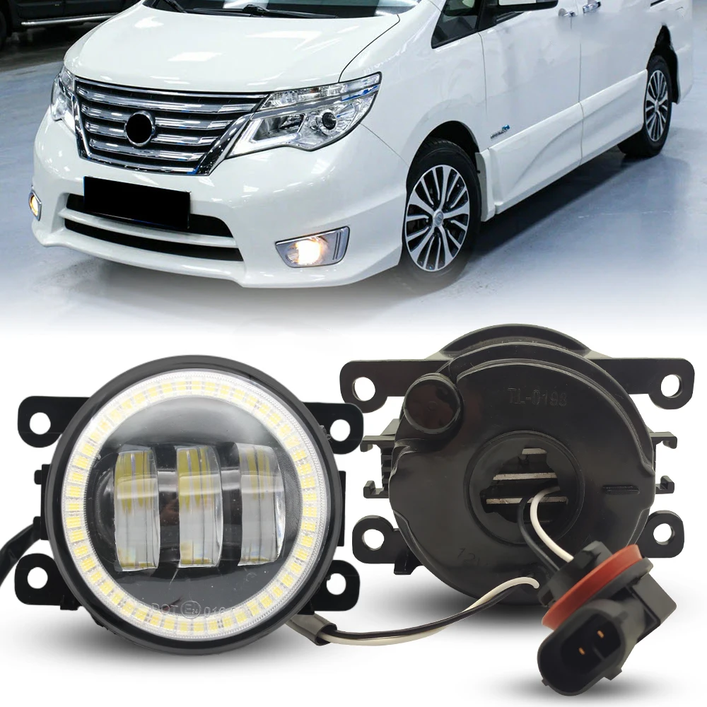 Led Fog Lights Lamp Lens For Nissan Serena Highway Star S-Hybrid post-facelift 2014 2015 2016 Angel Eye DRL Driving Daylight
Led Fog Lights Lamp Lens For Nissan Serena Highway Star S-Hybrid post-facelift 2014 2015 2016 Angel Eye DRL Driving Daylight