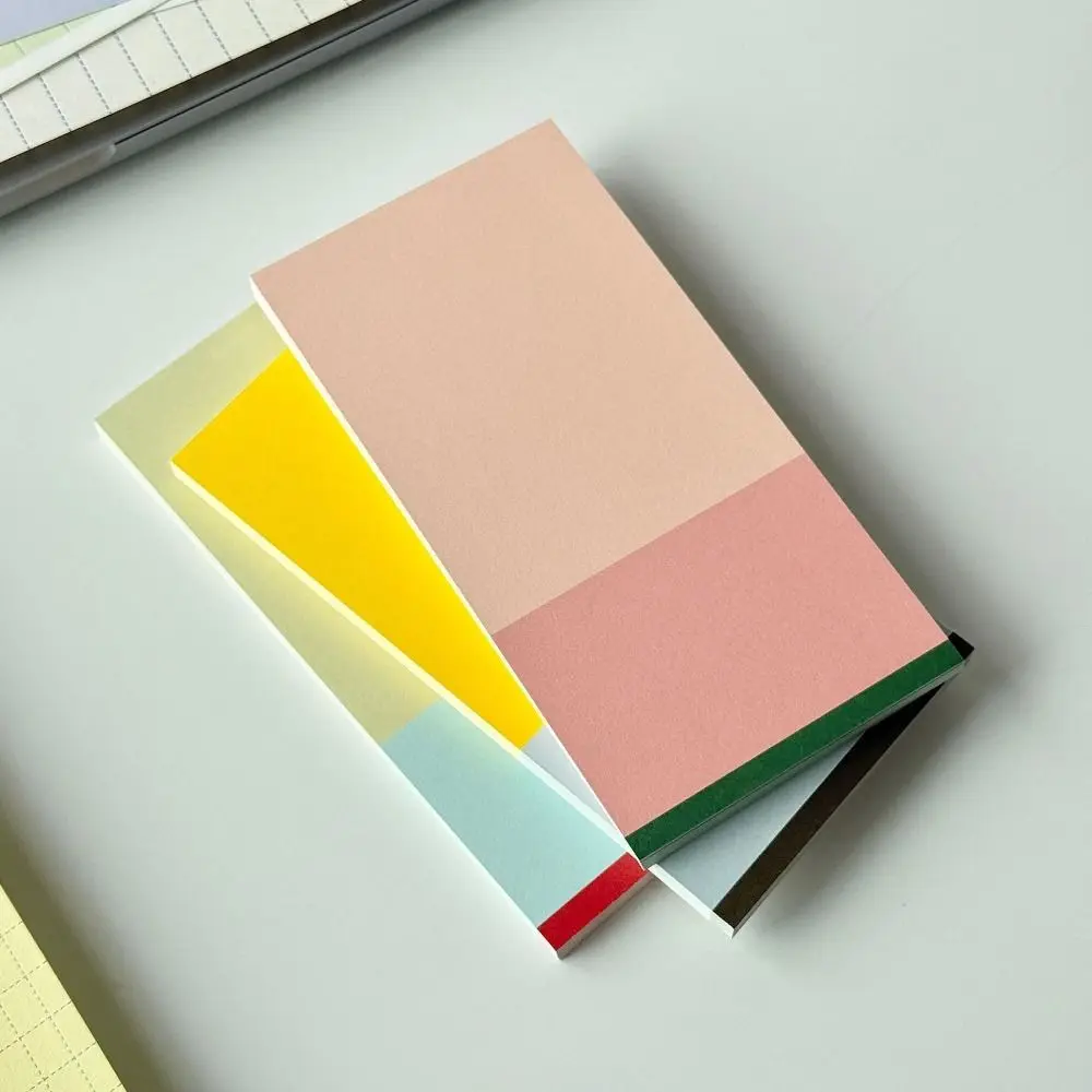 50/100Sheets Korean Color-blocking Memo Pad Non-sticky Tearable Writing Notepad Long Style Message Paper Gift
50/100Sheets Korean Color-blocking Memo Pad Non-sticky Tearable Writing Notepad Long Style Message Paper Gift