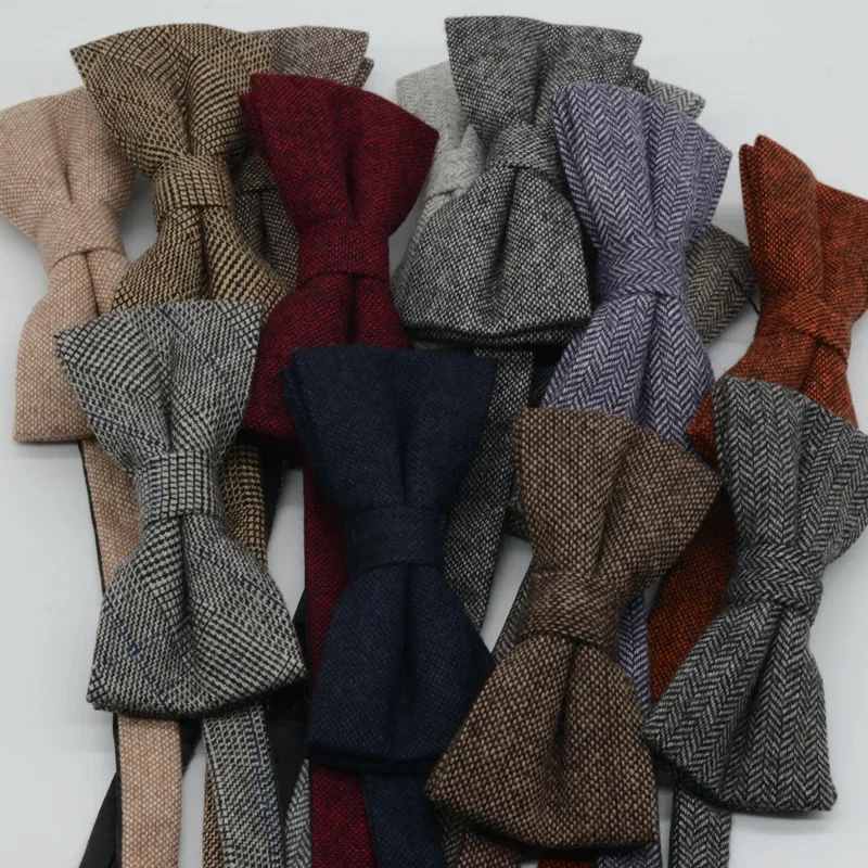 Formal dress, solid color, business, double wool bow tie, men's groom, best man, wedding host bow
Formal dress, solid color, business, double wool bow tie, men's groom, best man, wedding host bow