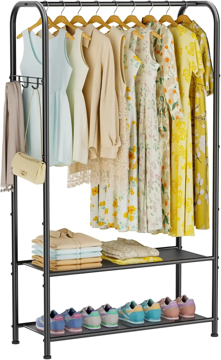 Clothes Garment Coat Rack Drying Clothing Racks Metal Freestanding for Hanging Clothes Portable Closet for Laundry Bedroom Black
Clothes Garment Coat Rack Drying Clothing Racks Metal Freestanding for Hanging Clothes Portable Closet for Laundry Bedroom Black