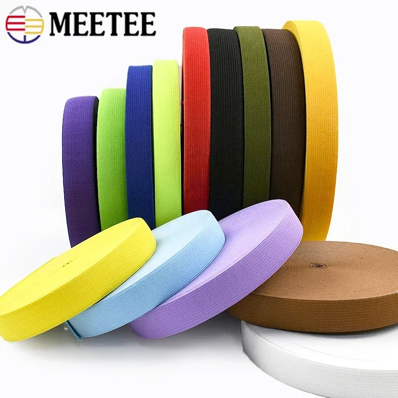 20/40Yards Meetee 20/25mm Colored Nylon Elastic Band for Sewing Waist Pants Bra Stretch Tape Underwear Rubber Ribbon Accessories
20/40Yards Meetee 20/25mm Colored Nylon Elastic Band for Sewing Waist Pants Bra Stretch Tape Underwear Rubber Ribbon Accessories