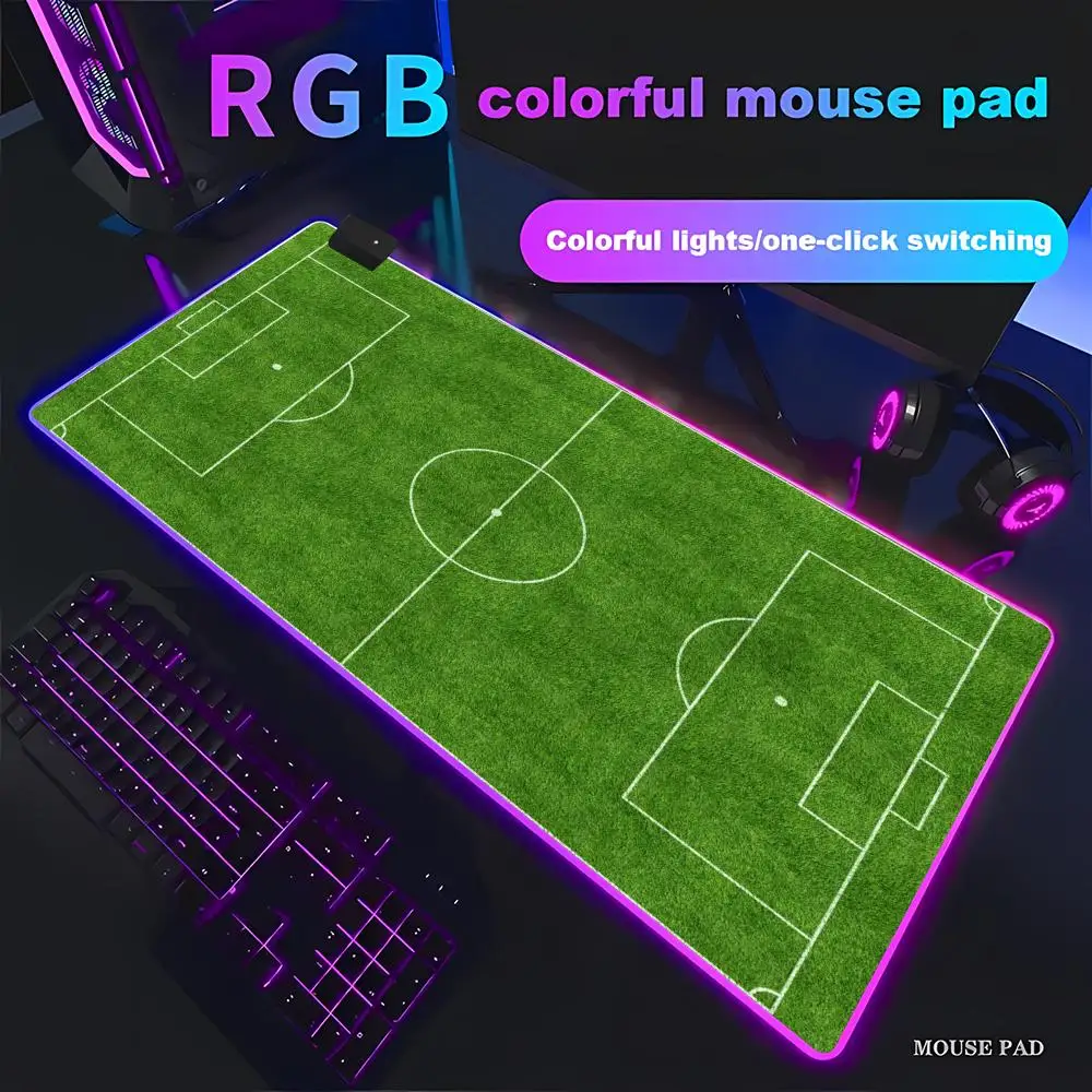 RGB Football Field Mouse Pad Non-slip Locking Edge DeskMat PC Laptop Accessories Rubber Office Keyboard Large Game Carpet XAXC
RGB Football Field Mouse Pad Non-slip Locking Edge DeskMat PC Laptop Accessories Rubber Office Keyboard Large Game Carpet XAXC