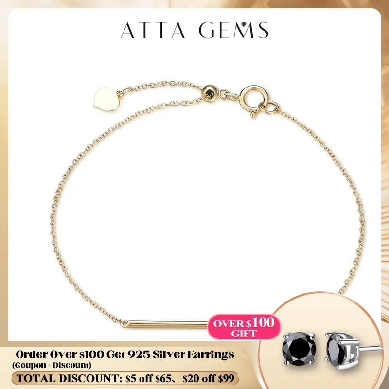 ATTAGEMS New in 10K 14K Gold Moissanite Bracelet Gold for Women Chain Buckle Fine Jewelry Wedding Gift Free for Shipping Luxury
ATTAGEMS New in 10K 14K Gold Moissanite Bracelet Gold for Women Chain Buckle Fine Jewelry Wedding Gift Free for Shipping Luxury