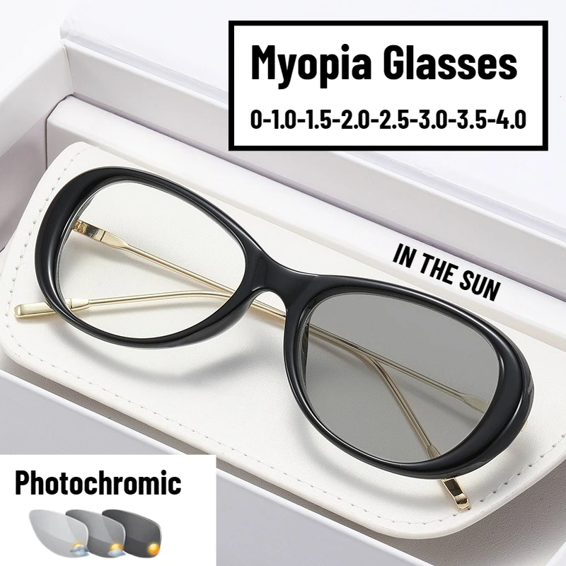 Unisex Fashion Round Frame Photochromic Myopia Glasses Women's HD Anti Blue Light Glasses Luxury Large Frame Myopia Glasses
Unisex Fashion Round Frame Photochromic Myopia Glasses Women's HD Anti Blue Light Glasses Luxury Large Frame Myopia Glasses