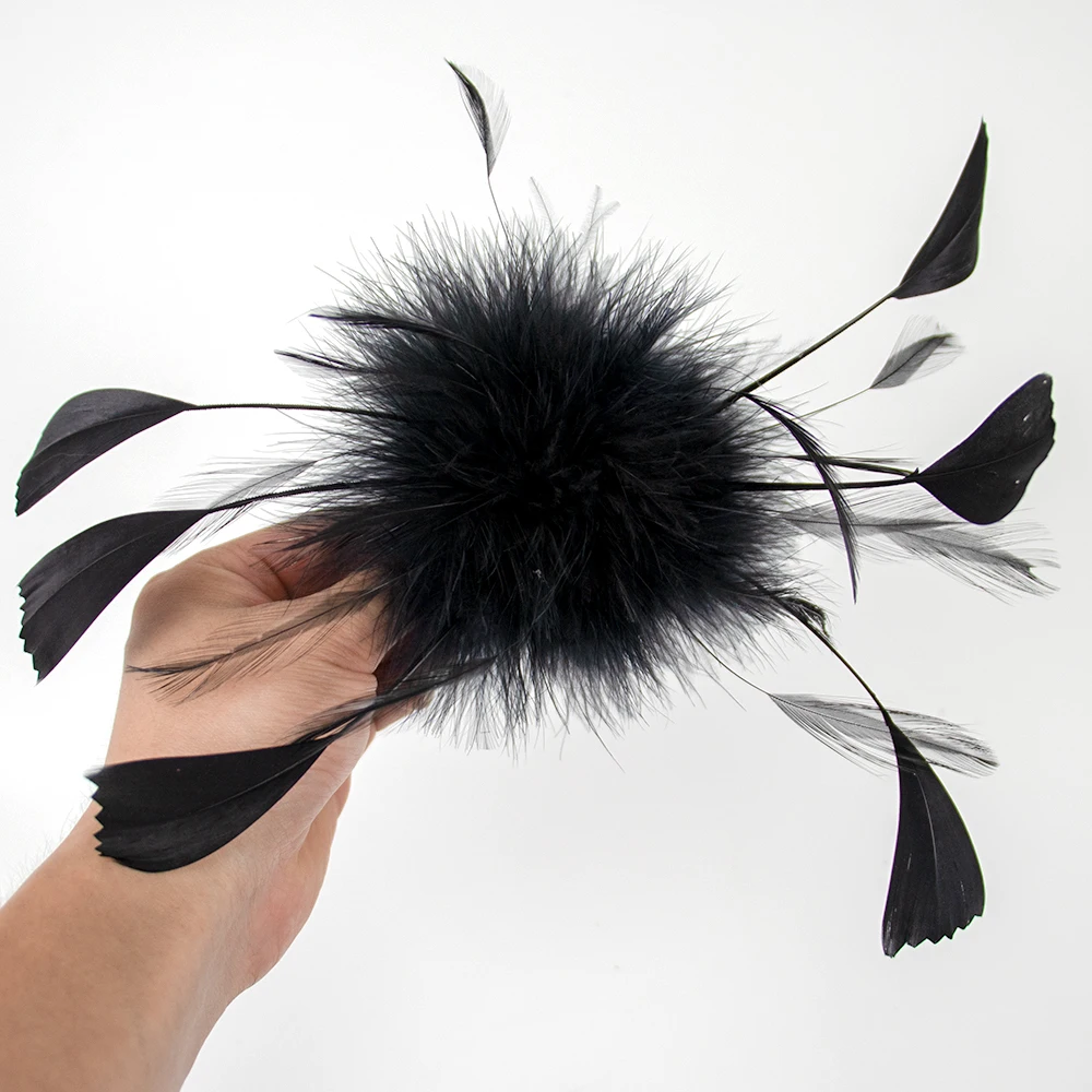 Fluffy Hair Ball Feather Flower Brooch Corsage Black Hair Clip For Prom Night Club Wedding Dress Accessories Women's Lapel Pin
Fluffy Hair Ball Feather Flower Brooch Corsage Black Hair Clip For Prom Night Club Wedding Dress Accessories Women's Lapel Pin