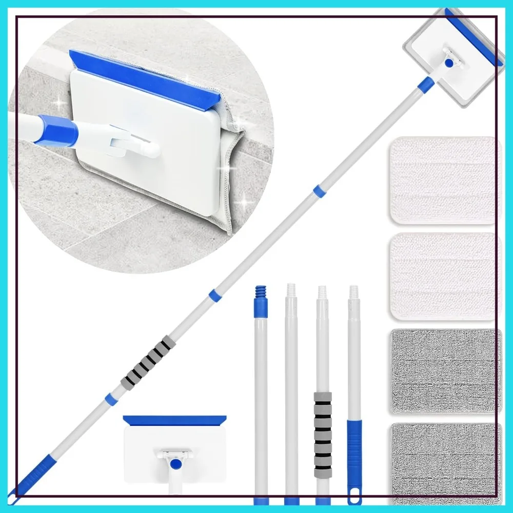 Baseboard Cleaner Tool with Extendable Handle, Wall & Door Frame Cleaning Kit with 4 Reusable Pads
Baseboard Cleaner Tool with Extendable Handle, Wall & Door Frame Cleaning Kit with 4 Reusable Pads