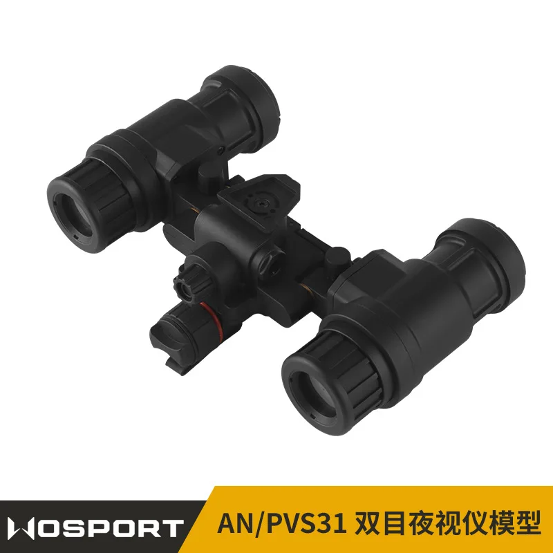 WOSPORT AN/PVS31 binocular night vision device model military enthusiast non functional model battery box simulated luminescence 
WOSPORT AN/PVS31 binocular night vision device model military enthusiast non functional model battery box simulated luminescence