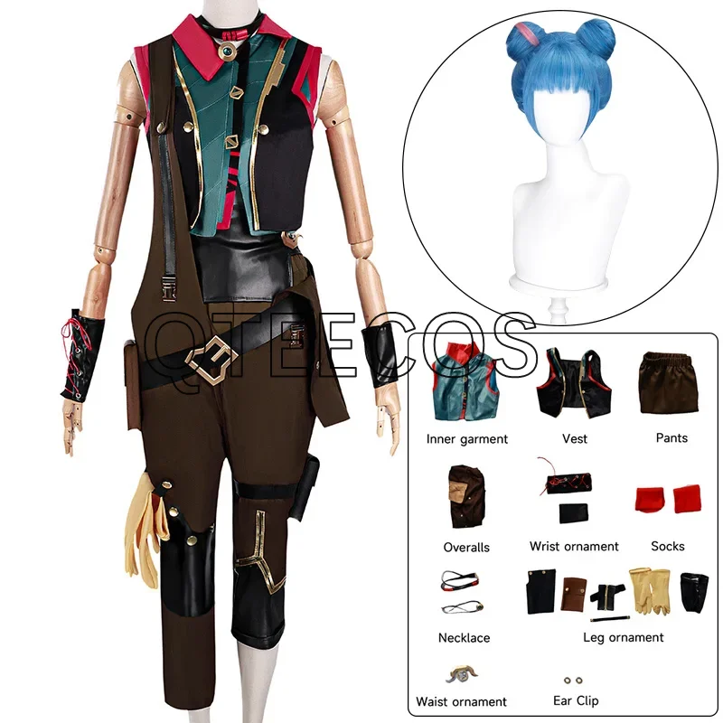 Anime Arcane Season 2 Jinx Cosplay Costume Full Set Game LOL Powder Uniform Halloween Carnival Party Outfits
Anime Arcane Season 2 Jinx Cosplay Costume Full Set Game LOL Powder Uniform Halloween Carnival Party Outfits