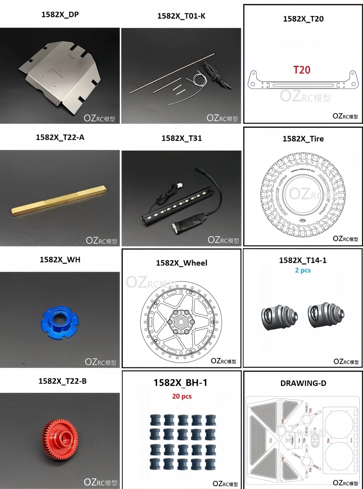 Capo CD1582X Queen U4 1/8 RC Crawler Replacement Parts Spare Accessories
Capo CD1582X Queen U4 1/8 RC Crawler Replacement Parts Spare Accessories
