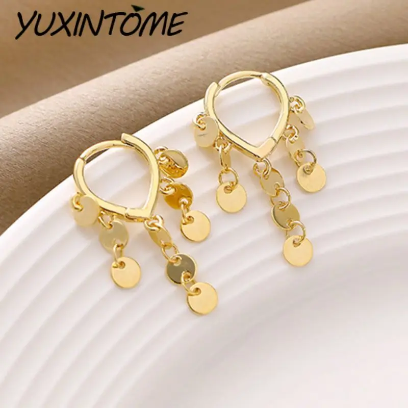 925 Sterling Silver Needle Korean Style Fashionable Peach Heart Tassel Disc Earrings Pendant Women's Earrings Accessories Gift
925 Sterling Silver Needle Korean Style Fashionable Peach Heart Tassel Disc Earrings Pendant Women's Earrings Accessories Gift