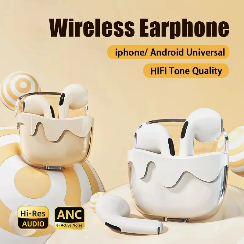 New Hot Ice Cream Bluetooth Earphones In-Ear Semi-Transparent Long Battery Life Convenient Small Cute HIFI Sound Quality
New Hot Ice Cream Bluetooth Earphones In-Ear Semi-Transparent Long Battery Life Convenient Small Cute HIFI Sound Quality