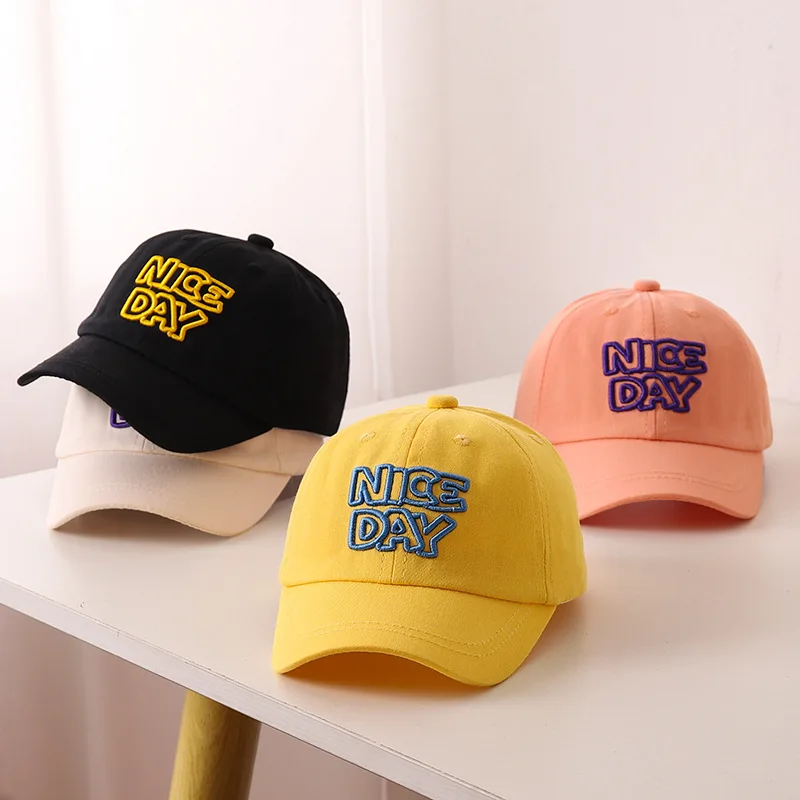 Fashion Letter Children Baseball Hat Solid Color Baby Peaked Cap Cotton Casual Kids Duck Tongue Cap 3-6Year Boy Girl Sun Visors
Fashion Letter Children Baseball Hat Solid Color Baby Peaked Cap Cotton Casual Kids Duck Tongue Cap 3-6Year Boy Girl Sun Visors
