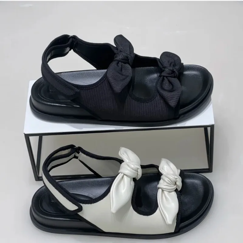 Новые летние модные повседневные женские сандалии на толстой мягкой подошве с бантом, удобные пляжные сандалии для отпуска, Sandalias Mujer
Новые летние модные повседневные женские сандалии на толстой мягкой подошве с бантом, удобные пляжные сандалии для отпуска, Sandalias Mujer