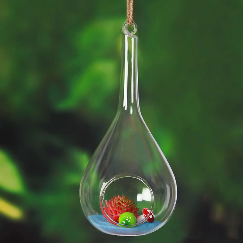 DIY Hanging Garden Glass Planter Terrarium Vase Teardrop Home Decor Perfect for Small Spaces Hanging Glass Planter
DIY Hanging Garden Glass Planter Terrarium Vase Teardrop Home Decor Perfect for Small Spaces Hanging Glass Planter