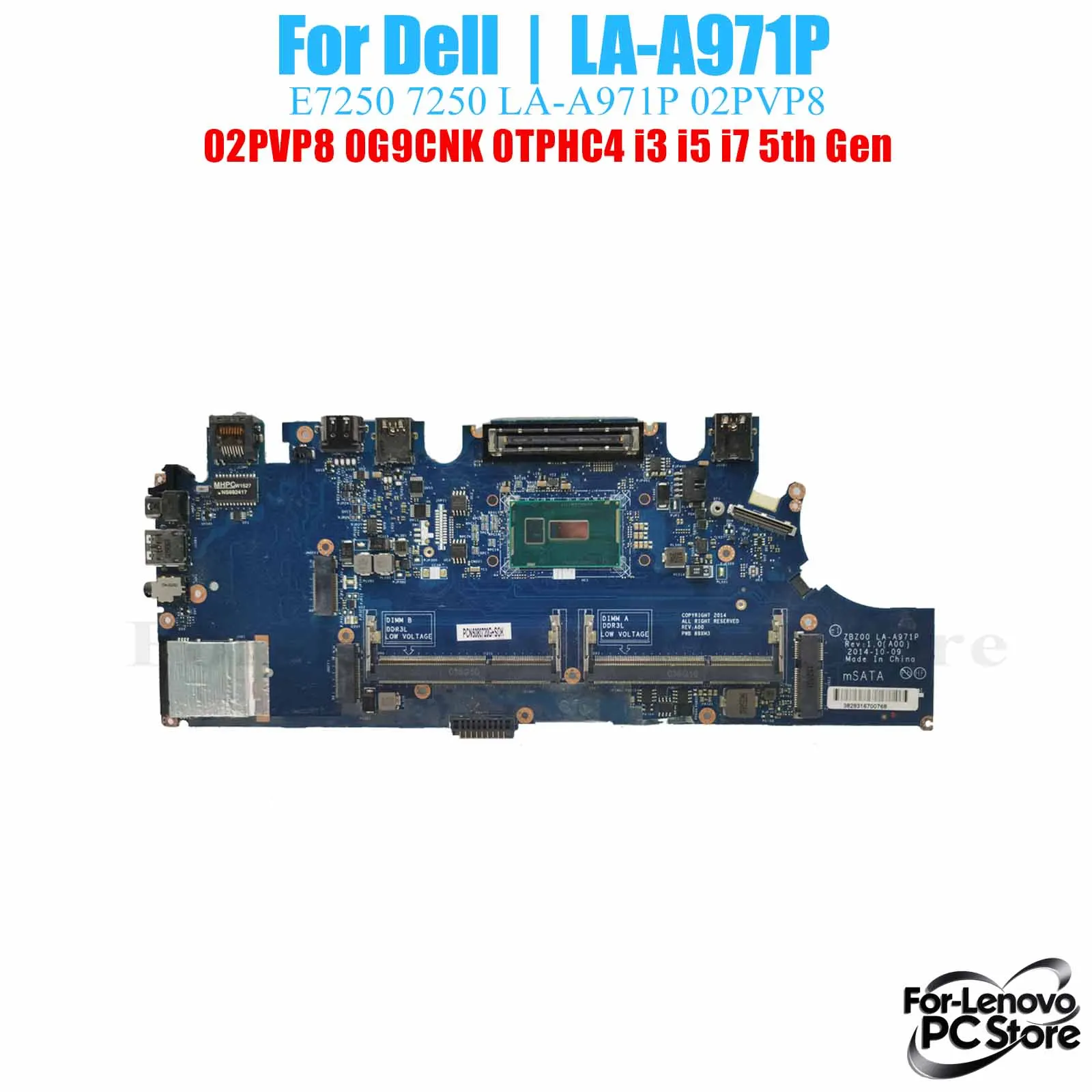 LA-A971P для DELL Latitude E7250 LA-A971P материнская плата для ноутбука i3 i5 i7 протестированная материнская плата для ноутбука
LA-A971P для DELL Latitude E7250 LA-A971P материнская плата для ноутбука i3 i5 i7 протестированная материнская плата для ноутбука