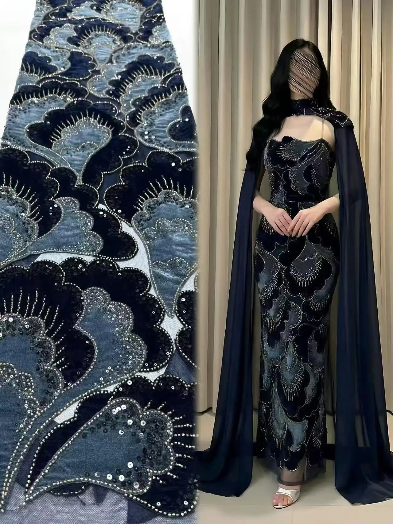 2025 Luxury French Tulle Net Sequin Fabrics Beaded 3D Lace Fabric African Nigerian Lace For Wedding 5Yards
2025 Luxury French Tulle Net Sequin Fabrics Beaded 3D Lace Fabric African Nigerian Lace For Wedding 5Yards