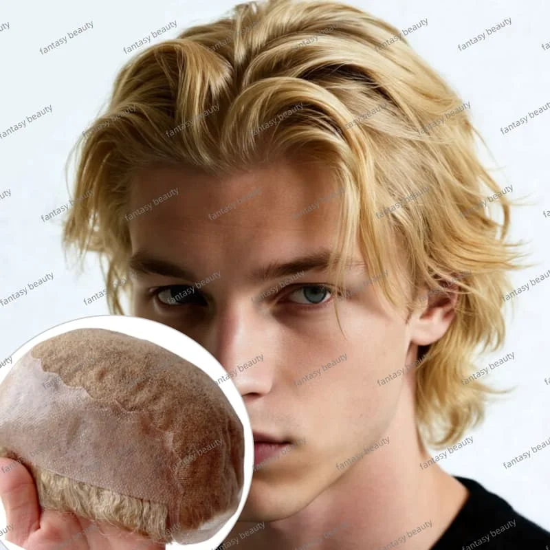 Undetectable 100%density male human hair wig #20#22R#613 blonde Remy Human Hair 100%Virgin hair Replacement Capillary Prosthesis
Undetectable 100%density male human hair wig #20#22R#613 blonde Remy Human Hair 100%Virgin hair Replacement Capillary Prosthesis