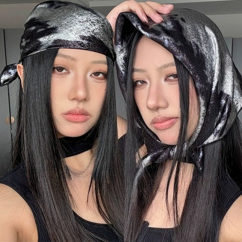 Y2K Silver Liquid Hair Scarf Hip Hop Soft Wrap Laser Color Hair Band Slender Scarf Hip Hop Headband Punk Bandana Girls
Y2K Silver Liquid Hair Scarf Hip Hop Soft Wrap Laser Color Hair Band Slender Scarf Hip Hop Headband Punk Bandana Girls