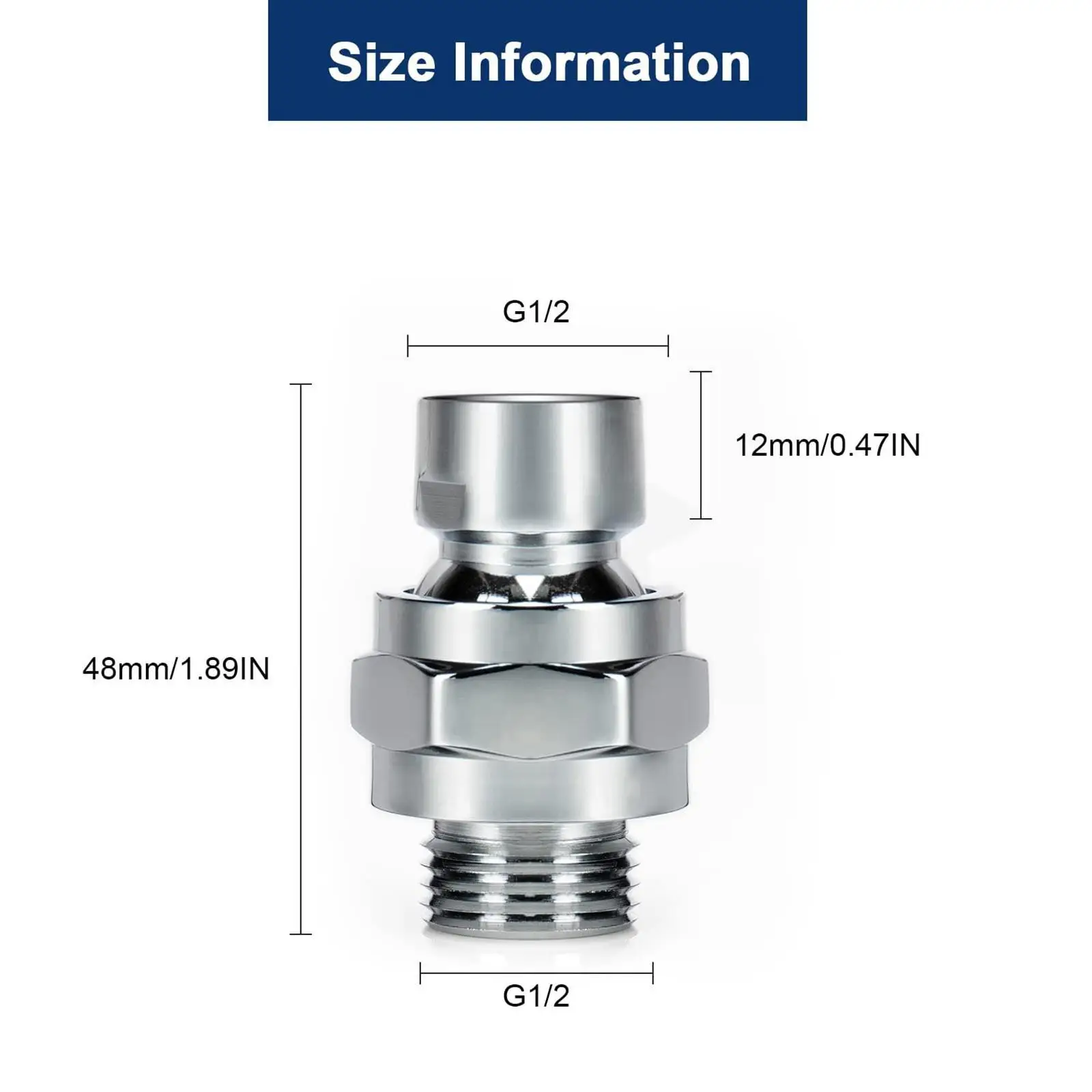 Household Shower Head Swivel Joint Ball Adapter Universal Copper Connector for Gold Shower Head Support
Household Shower Head Swivel Joint Ball Adapter Universal Copper Connector for Gold Shower Head Support