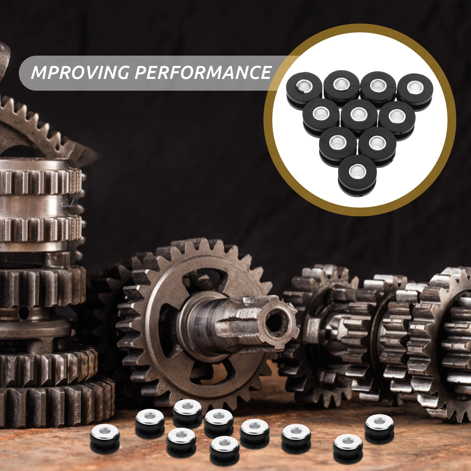 8pcs Motorcycle Gasket Kit Shock Absorption Rings Damping Cushion Buffer Washers Rear Shock Absorber Bushing Pad Compatibility
8pcs Motorcycle Gasket Kit Shock Absorption Rings Damping Cushion Buffer Washers Rear Shock Absorber Bushing Pad Compatibility
