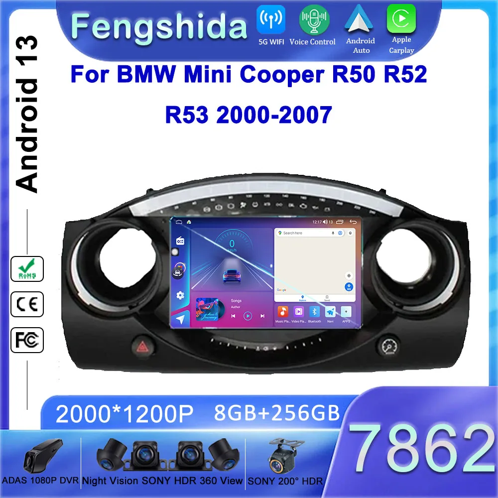 Автомобильный Android для BMW Mini Cooper S R50 R52 R53 2004 - 2007 плеер мультимедийный HDR Радио Стерео GPS Навигация DVD NO 2DIN Carplay
Автомобильный Android для BMW Mini Cooper S R50 R52 R53 2004 - 2007 плеер мультимедийный HDR Радио Стерео GPS Навигация DVD NO 2DIN Carplay
