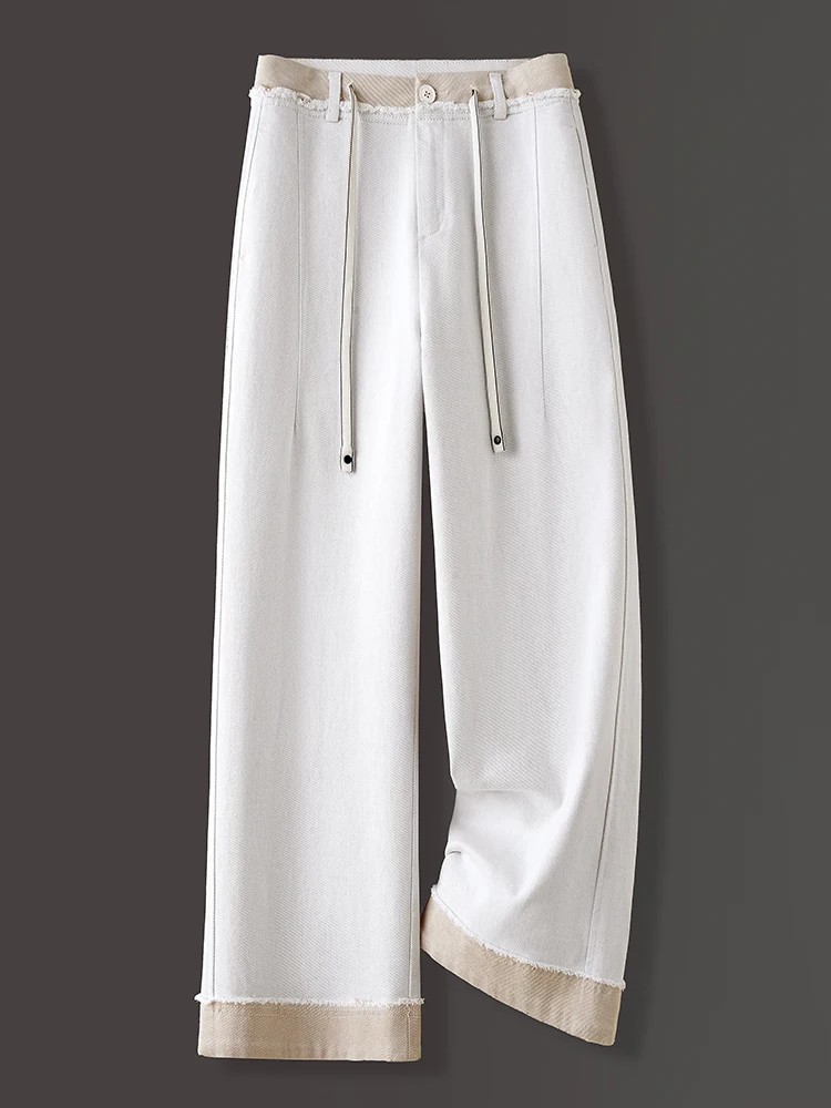 High Waist Straight Leg Jeans Women's Spring Autumn New Style Small Size Slimming Casual Wide Leg Pants Nine Points Turn up
High Waist Straight Leg Jeans Women's Spring Autumn New Style Small Size Slimming Casual Wide Leg Pants Nine Points Turn up