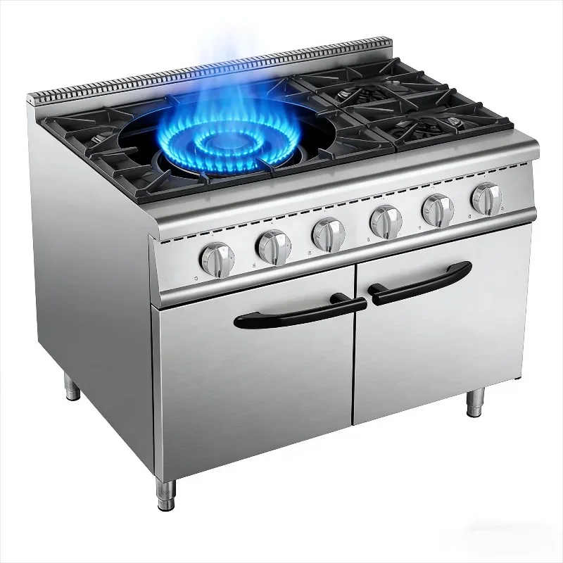 Commercial Natural Gas Vertical Gas Four-head Pot Stove with Cabinet Base, Hotel Kitchen High-power Gas Stove Combination Stove
Commercial Natural Gas Vertical Gas Four-head Pot Stove with Cabinet Base, Hotel Kitchen High-power Gas Stove Combination Stove