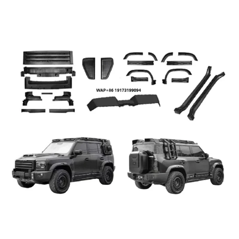New Design Upgrade Front Bumper Grille Rear Wing Fender Black Knight Style Body Kit for 2025 Traveller T2 Accessories
New Design Upgrade Front Bumper Grille Rear Wing Fender Black Knight Style Body Kit for 2025 Traveller T2 Accessories