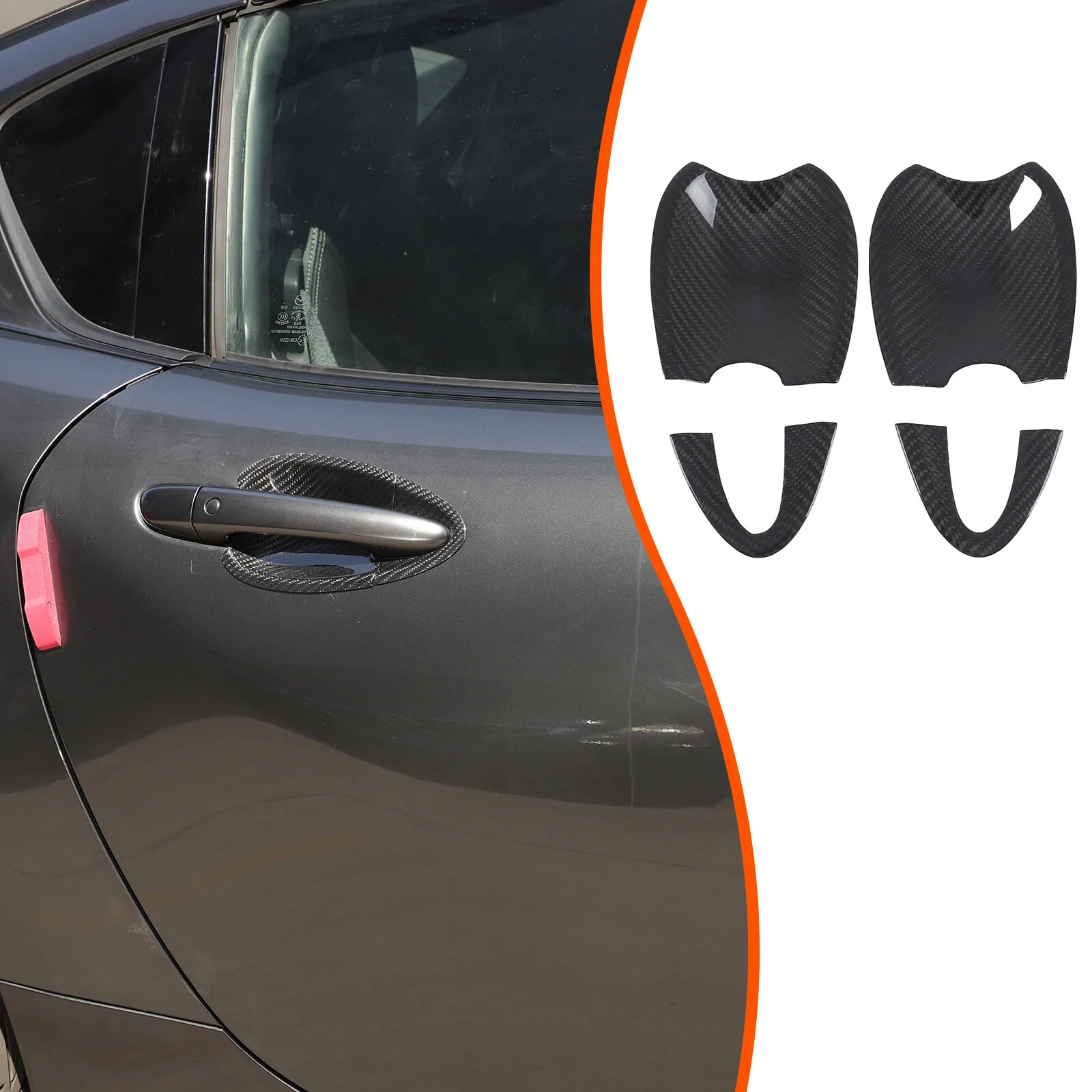 Dry Carbon Fiber Car Exterior Door Handle Bowl Trim For Fiat 124 Abarth 124 2016-2024 Door Wrist Protection Cover Accessories
Dry Carbon Fiber Car Exterior Door Handle Bowl Trim For Fiat 124 Abarth 124 2016-2024 Door Wrist Protection Cover Accessories