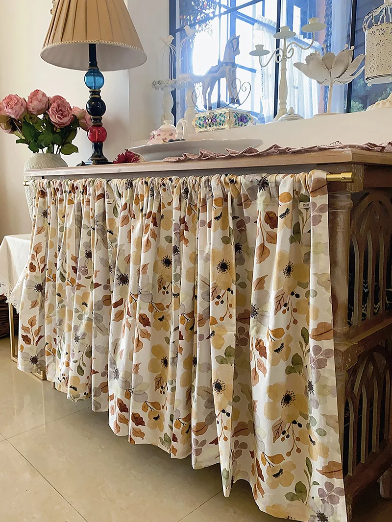 Atmosphere Soft Decoration Retro French Cabinet Curtains for Living Room Pure Cotton Half Bay Window Half Short Curtain
Atmosphere Soft Decoration Retro French Cabinet Curtains for Living Room Pure Cotton Half Bay Window Half Short Curtain