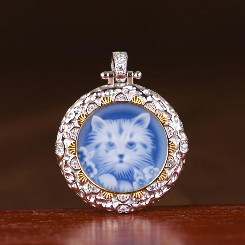 Antique Cameo Cat Rings for Women Huge Glossy Silver Round Kitty Finger Ring Vintage 925 Sterling Silver Exotic Jewelry Flowers
Antique Cameo Cat Rings for Women Huge Glossy Silver Round Kitty Finger Ring Vintage 925 Sterling Silver Exotic Jewelry Flowers