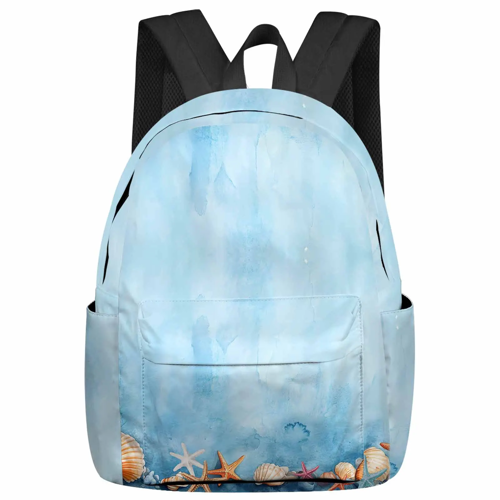 Blue Background Starfish Shell Ocean Backpacks Teenagers Student School Bags Men Women Travel Mochila
Blue Background Starfish Shell Ocean Backpacks Teenagers Student School Bags Men Women Travel Mochila