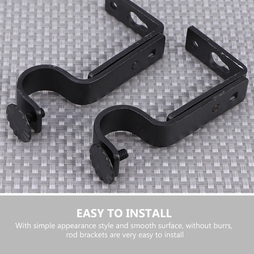4Set Curtain Rod Bracket Extension Kit Thickened Metal Rod Holders Heavy Duty Adjustable Curtain Mounting Hardware for Window
4Set Curtain Rod Bracket Extension Kit Thickened Metal Rod Holders Heavy Duty Adjustable Curtain Mounting Hardware for Window